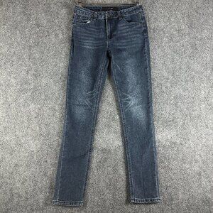 Joes Jeans Girls 16 Medium Wash Cotton Tapered Leg Pockets Logo